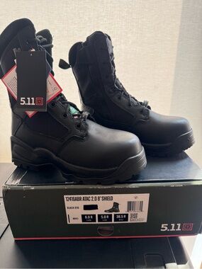 5.11 Tactical Black ATAC 2.0 8" Shield Tactical Boots - Men's